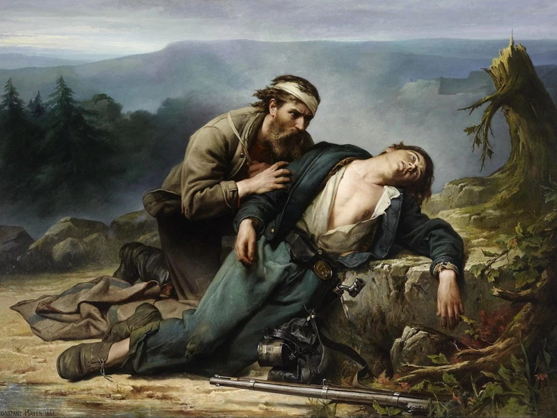 1829-Constant Mayer - Riconoscimento Nord e Sud, 1865
